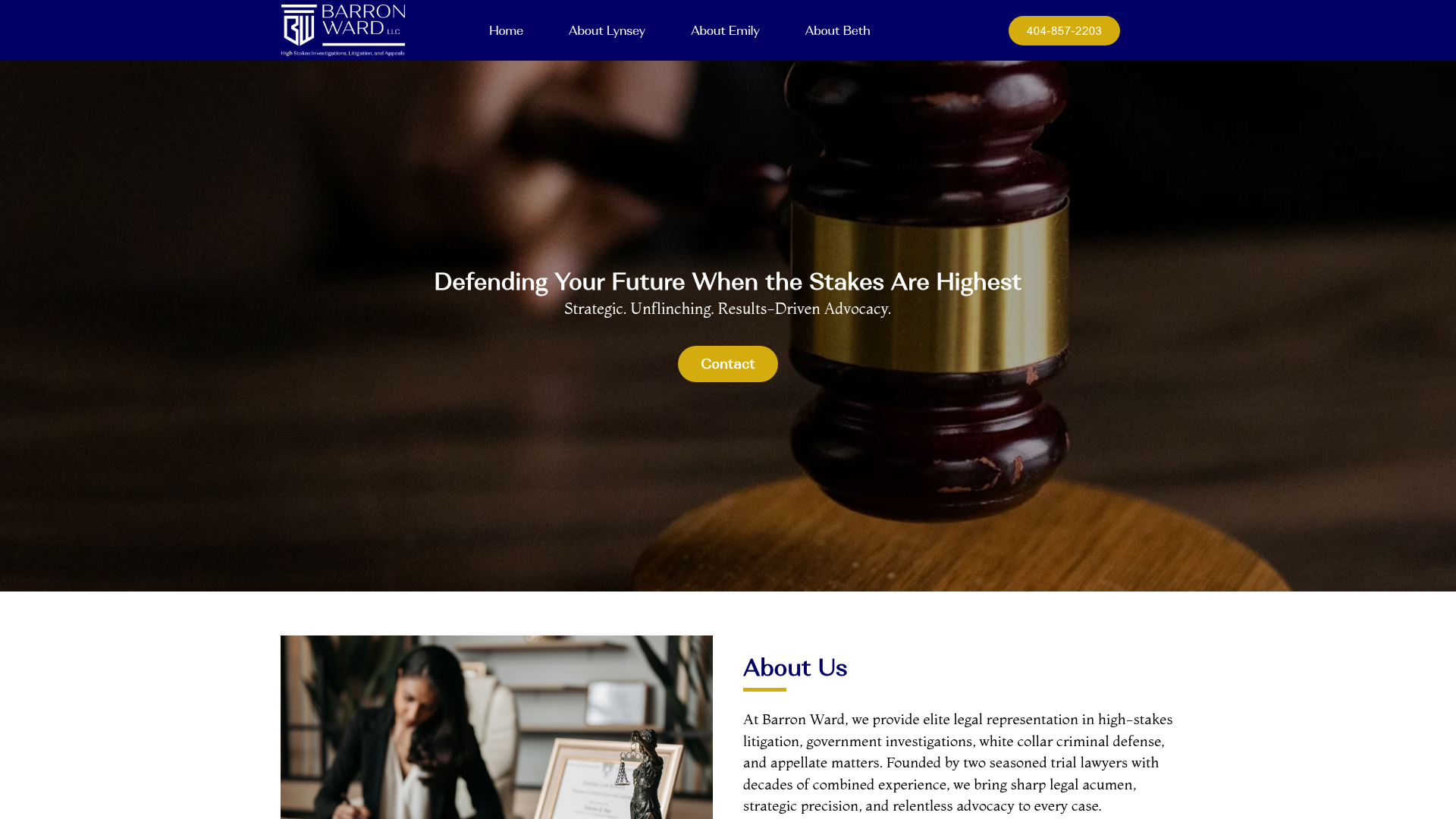 Barron Ward website preview