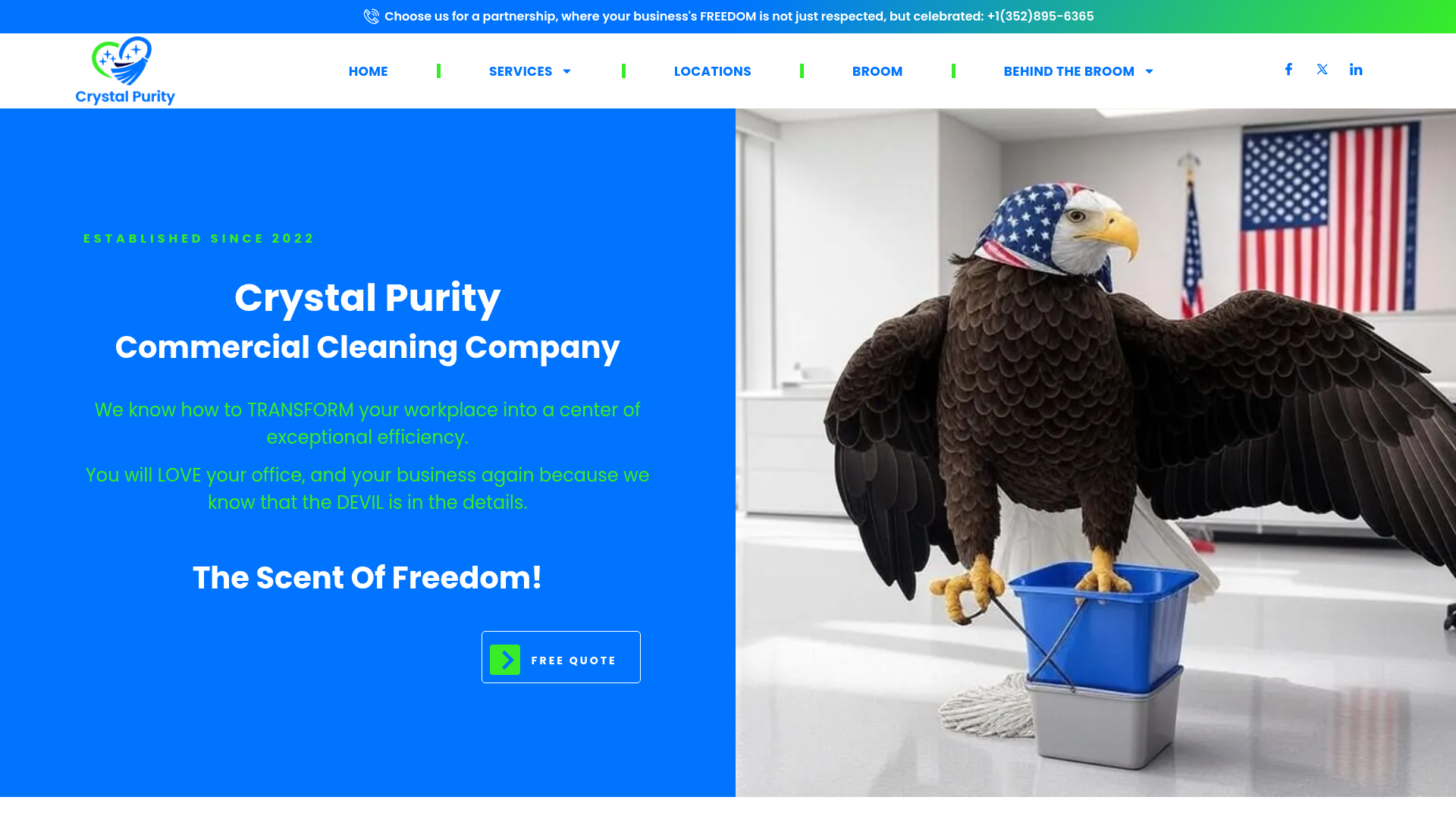 Crystal Purity website preview