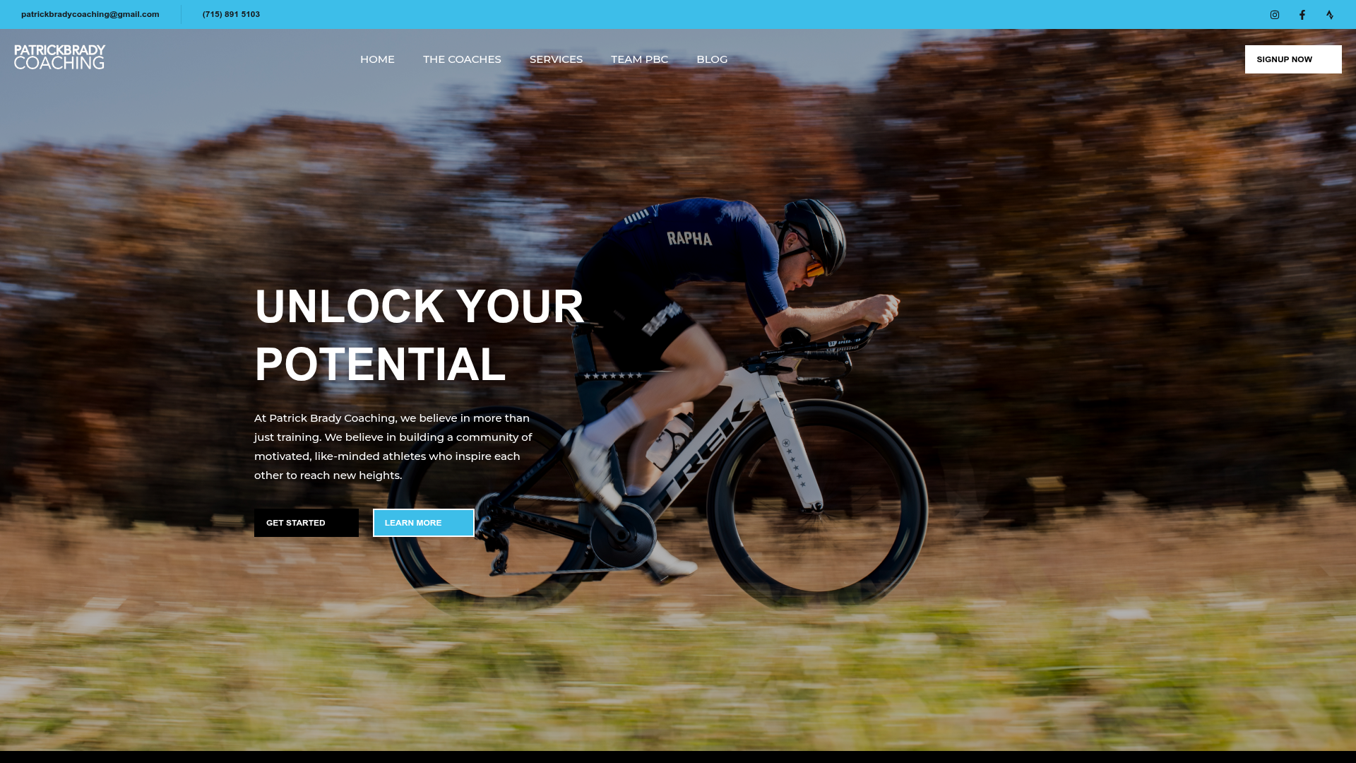 Patrick Brady Coaching website preview