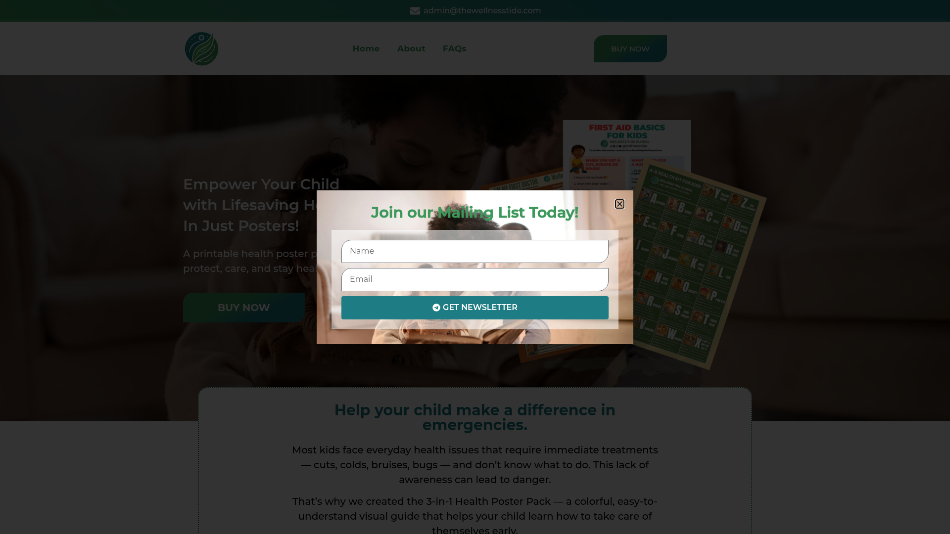 The Wellness Tide website preview